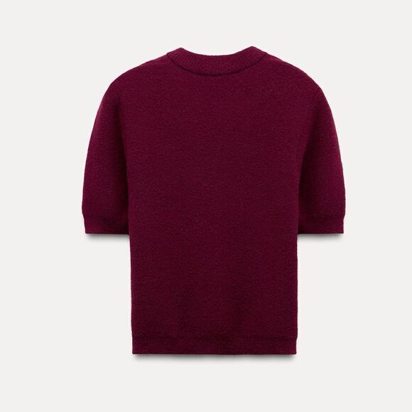 ZARA BOW SHAPED BUTTON KNIT CARDIGAN - Picture 7 of 8